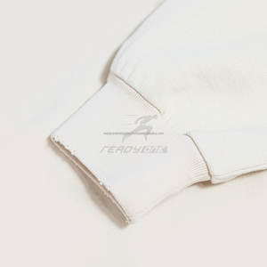 Jersey de punto de 300gsm de alta calidad para mujer, Jersey de invierno con capucha de gran tamaño, bolsillo desgastado estampado de otoño - Product Image 6