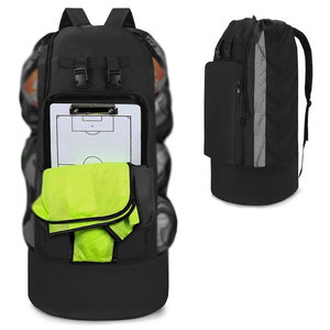 Soccer Ball <b>Backpack</b> <b>Lightweight</b> Eco-Friendly Nylon & Polyester Sports Carry Bag with Adjustable Shoulder Strap Large Storage - Product Image 1