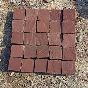 Adoquines de Piedra Arenisca Gris Kota, Cortados a Mano, Ecológicos, Modernos, Duraderos, de Forma Cuadrada, para Pavimentación, Jardinería y Diseño de Jardines - Product Image 4