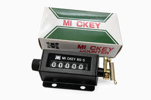 Compteur mécanique RS-4 à 4 chiffres avec réinitialisation zéro et action réversible, noir, Taïwan - Product Image 4