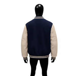PREMIUM NAVY BLUE LETTERMAN <b>VARSITY</b> <b>JACKET</b> FOR <b>MEN</b> FASHION LETTERMAN TRENDY COLLEGE <b>BOMBER</b> COMFORT FIT WINTER FASHION STYLISH WO - Product Image 2