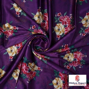 Premium Printed Japan Satin Fabric Manufacturer Custom OEM ODM Apparel Bridal Home Textile Export Factory - Product Image 2