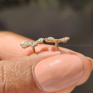 Exquisitos Pendientes de Oro con Diamantes Cultivados en Laboratorio, con 0.25 TCW E VS, Plata 925, Artículos de Lujo - Product Image 4