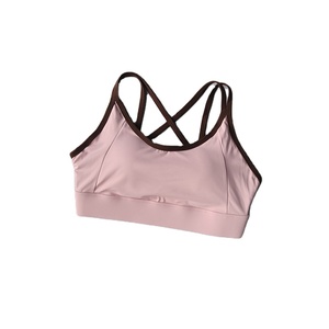 เสื้อชั้นในกีฬาโยคะแบบผูกคอสำหรับผู้หญิง ทรง U-Back รองรับสูง ระบายอากาศได้ดี แห้งเร็ว ผลิตจากโพลีเอสเตอร์/ไนลอน แผ่นรองถอดได้ ตกแต่งด้วยคริสตัล - Product Image 6