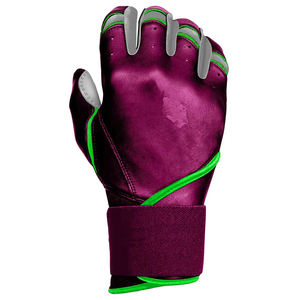 Gants de frappe en cuir violet KATBROS INDUSTRIES, design rembourré, fermeture à boucle, grande taille pour adulte, unisexe, ambidextre - Product Image 5