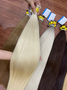 Bulk Hair Premium Vietnamese Human Hair Double Drawn Soft Silky Natural Blonde Brown Black <b>for</b> <b>Braiding</b> Wig Making <b>Extensions</b> - Product Image 3
