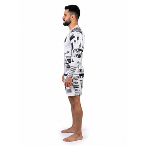 OEM Custom Sublimated 85/15 Polyester Elastane Rashguard Streetwear MMA BJJ No-Gi Fightwear Sun Protection Clothing Excellent - Product Image 3