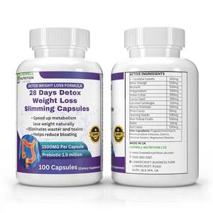 Livewell Cápsulas Adelgazantes Detox de 28 Días, 1500mg, 100 Unidades, Paquete Doble, Probiótico - Product Image 2
