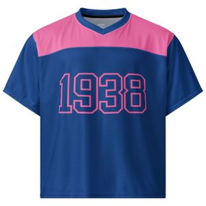 Maillot de football ample 1938 en maille respirante à manches courtes – Haut de sport pour supporter le jour du match - Product Image 2