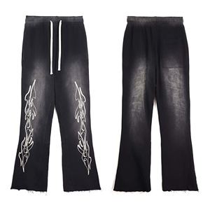 Pantalon tactique personnalisé pour homme, décontracté, anti-plis, style survêtement, avec impression sérigraphiée, en velours côtelé et taille élastique - Product Image 2