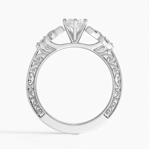 Bague BOJ 037 en argent 925, coupe Marquise, diamant celtique Aberdeen, 2 carats, couleur D, VVS1, moissanite certifiée GRA, vente à prix réduit - Product Image 2