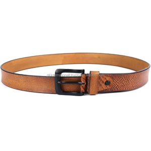 Nuevo CINTURÓN DE Metal para hombre, cinturón sencillo informal a la moda para hombre, cinturón informal de cuero de grano completo duradero hecho a mano para unisex - Product Image 2