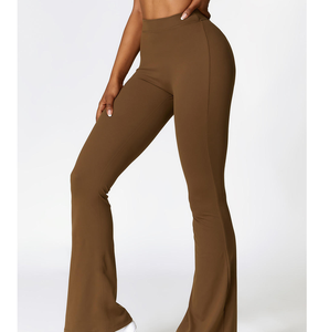 Pantalones de Maternidad Personalizados con Corte Acampanado, Elásticos, para Embarazo y Lactancia, con Soporte para el Vientre - Product Image 5