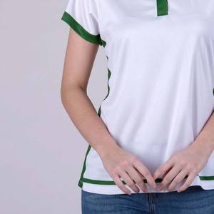 Camisetas Casuales de Punto para Mujer con Logotipo Personalizado al por Mayor, Tejido 100% Algodón de Alta Calidad, Tallas Personalizadas - Product Image 5