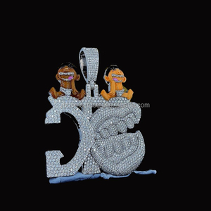 Colgante de Diamante en Forma de Corazón Creado en Laboratorio RB Gems con Cadena Chapada en Oro Rosa para el Aniversario de la Esposa, Colgantes y Dijes de Diamantes - Product Image 1