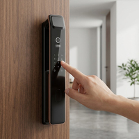 Serrure numérique WiFi Sudex XF09 avec reconnaissance faciale 3D, empreintes digitales (300 utilisateurs), caméra, carte NFC, RFID, système de sécurité intelligent sans clé