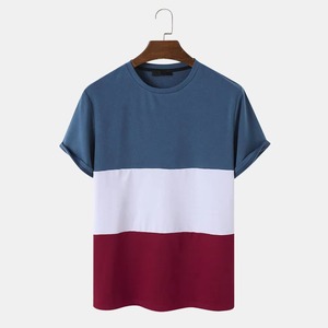 เสื้อยืดฤดูร้อนผ้าฝ้าย 100% คุณภาพดีที่สุด สั่งซื้อจำนวนมาก สไตล์ยอดนิยม เสื้อยืดสีพื้น เสื้อยืดโอเวอร์ไซส์ผู้ชาย - Product Image 1