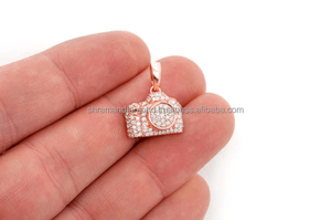 SHRAMAN DIAMOND Custom Eye Catching 14K <b>Solid</b> <b>Gold</b> Iced Out VVS-VS Camera Lab Grown Diamond <b>Pendant</b> Anniversary Gift Unisex - Product Image 2