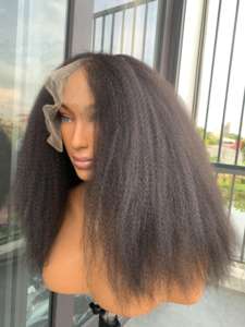 Couleur naturelle non traitée crépus droite vietnamien Machine d'extension de cheveux humains trame Yaki droite vague douce Curl 8 pouces - Product Image 6