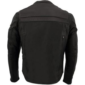 Chaqueta MC Ligera de Cuero Negro 'Crossover' para Hombre, Modelo MLM1525, 2025 - Product Image 2