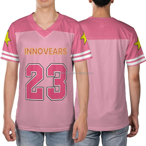 Venta al por mayor de camisetas de fútbol americano personalizadas para hombres, camiseta de aficionado al fútbol cosida bordada en talla grande con logotipo personalizado - Product Image 4