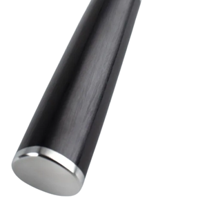 Couteau de chef Nakiri de 6,5 pouces, lame en acier inoxydable, manche en bois brun, couteau de cuisine pour hacher, trancher et couper en dés les légumes - Product Image 4