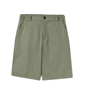 Shorts cargo chino surdimensionnés en toile à taille haute pour homme, coupe droite, style décontracté chic, avec poches - Product Image 1
