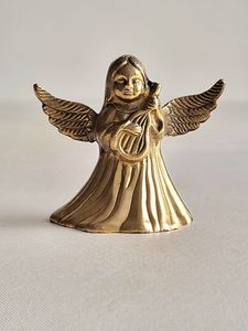 Luxury Decorative Brass Angel Figurine For Living Room Shelf Styling And Elegant Festive Gift Collection - Product Image 6