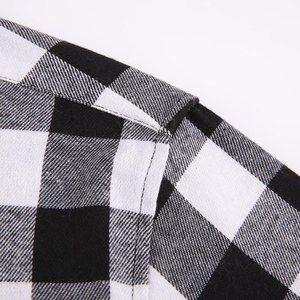 Chemises en flanelle à manches longues pour hommes, design à carreaux renforcé et cousu, produit fiable, chemises boutonnées. - Product Image 6
