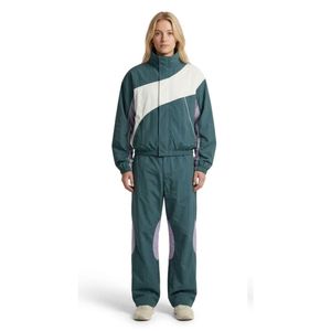 Wind Resistant <b>Women</b> Windbreaker Suits Dark Teal Premium Quality Taslan Nylon Zip High Neck Wide Long Sleeves Sports <b>Outfits</b> - Product Image 1
