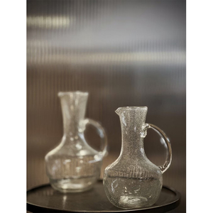 Elegant Clear Glass Pitcher for Juice Water Lemonade and Beverage Serving with Easy Pour Design - Product Image 2