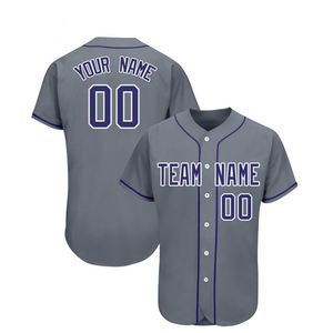 Nouveau style de maillot de baseball/softball personnalisé pour homme, couleur personnalisée, coupe ajustée, respirant, col en V, sublimation personnalisée, équipe adulte - Product Image 1