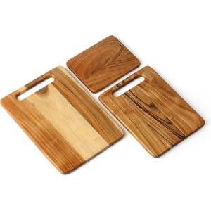 Elegante Tabla de Cortar Rectangular en Madera Mixta - Utensilio de Cocina Premium - Product Image 2