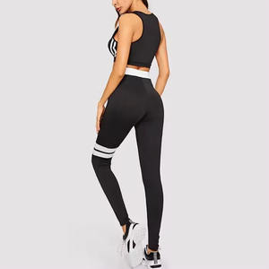 Nouveaux ensembles de yoga légers pour femmes – Tenues de sport unies avec pantalon de yoga à taille élastique pour la gym et l'entraînement - Product Image 6