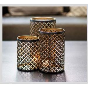 Antique <b>Copper</b> Metal <b>Lantern</b> Vintage Patina Hollow Out Candle Holder Distressed Iron Decorative <b>Lanterns</b> for Garden Home Decor - Product Image 4