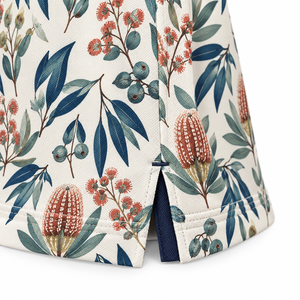 Polo à manches courtes pour homme, imprimé floral, décontracté, grande taille, tricoté, à motifs - Product Image 4
