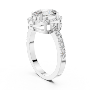 925 Sterling Silver Oval Cut Moissanite <b>Diamond</b> <b>Ring</b> Wholesale Engagement Jewelry OEM ODM Supplier Factory - Product Image 3