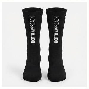NORTH APPAREL Black <b>Knee</b> <b>High</b> Athletic <b>Socks</b> Breathable Basketball Crew <b>Socks</b> for Adults Summer Sport Wear - Product Image 1