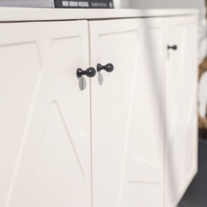 Buffet en bois blanc cassé Vandana Pebble Novara pour des intérieurs modernes élégants et raffinés - Product Image 4