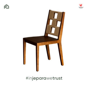 Custom Contemporary Solid Teak Wood Artisan Rope <b>Dining</b> <b>Chair</b> Eco-Friendly Handmade Durable Hospitality Outdoor Apartment - Product Image 5