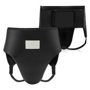 Protection de l'aine en cuir et plastique de qualité supérieure pour le MMA, la boxe, le taekwondo et l'entraînement aux arts martiaux - Product Image 1