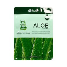 Maschera Idratante Viso Biologica all'Aloe Vera Farmstay, 10 Fogli per Confezione, 3 Confezioni da 10 Pezzi, Sconto per Differenza Visibile - Product Image 1