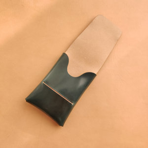 Custom Packaging Leather Stitchless <b>Wallet</b> Minimalist Slim Design One Piece Fold Card <b>Holder</b> Factory Price LSSW-0043 - Product Image 5