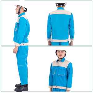 Tela de sarga resistente para ropa de trabajo duradera para la construcción, ingeniería y seguridad de los trabajadores de fábrica, uniforme industrial. - Product Image 2
