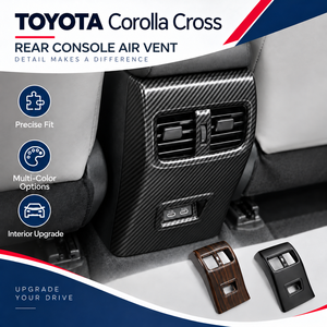 สำหรับ TOYOTA Corolla Cross 2025 อุปกรณ์ตกแต่งภายในรถยนต์ คาร์บอนไฟเบอร์ กรอบตกแต่งช่องแอร์ด้านหลัง - Product Image 1