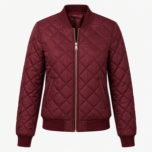 Chaqueta Bomber Negra para Mujer, Nuevo Diseño, Cuello Alto, Cierre de Cremallera, Resistente al Viento, Manga Larga, Chaqueta Corta - Product Image 6