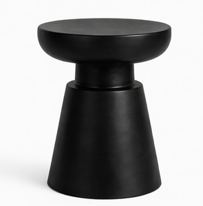 Prisma Side <b>Table</b> <b>Brown</b> Headway Metal No Assembly Required Round Shape - Product Image 3