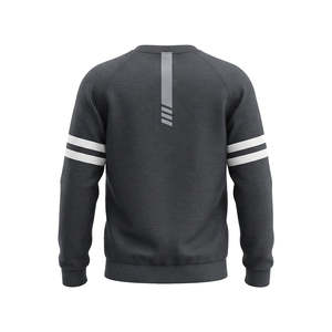 เสื้อสเวตเชิ้ตคอกลมลายทางสไตล์วาร์ซิตี้สำหรับผู้ชายแบบสั่งทำพิเศษ - ปักลายผ้าขนหนูแบบส่วนตัว ผ้าฝ้ายเทอร์รี่แบบซักแล้ว - Product Image 2