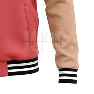 New Design Custom Color Men's Winter <b>Letterman</b> <b>Jacket</b> with Stand Collar and Front Logo Streetwear Warm Clothing - Product Image 3