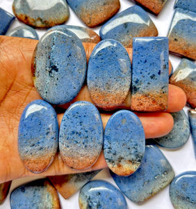 Natrual Dumortierite Cabochon Lot de gros Cristal bleu naturel Pierres précieuses Fabrication de bijoux Fournitures d'artisanat Pierres précieuses en vrac - Product Image 3